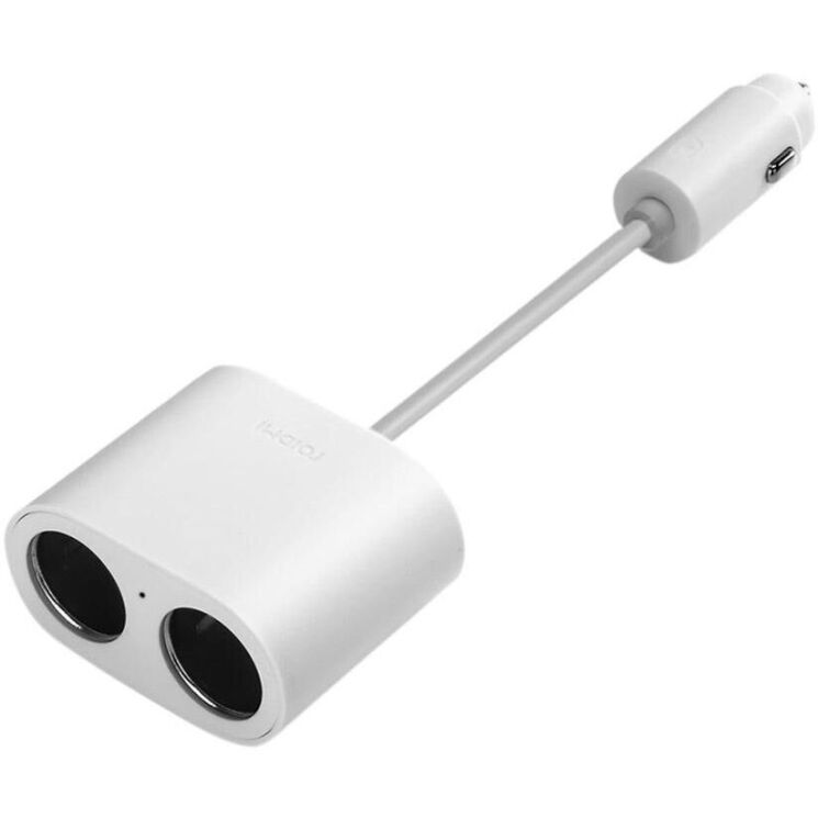Разветвитель прикуривателя Xiaomi Roidmi 1 to 2 charger adapter (8A) GDS4054RT - White: фото 3 из 4