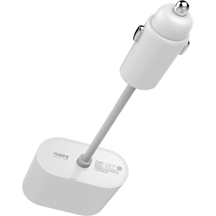 Разветвитель прикуривателя Xiaomi Roidmi 1 to 2 charger adapter (8A) GDS4054RT - White: фото 2 из 4