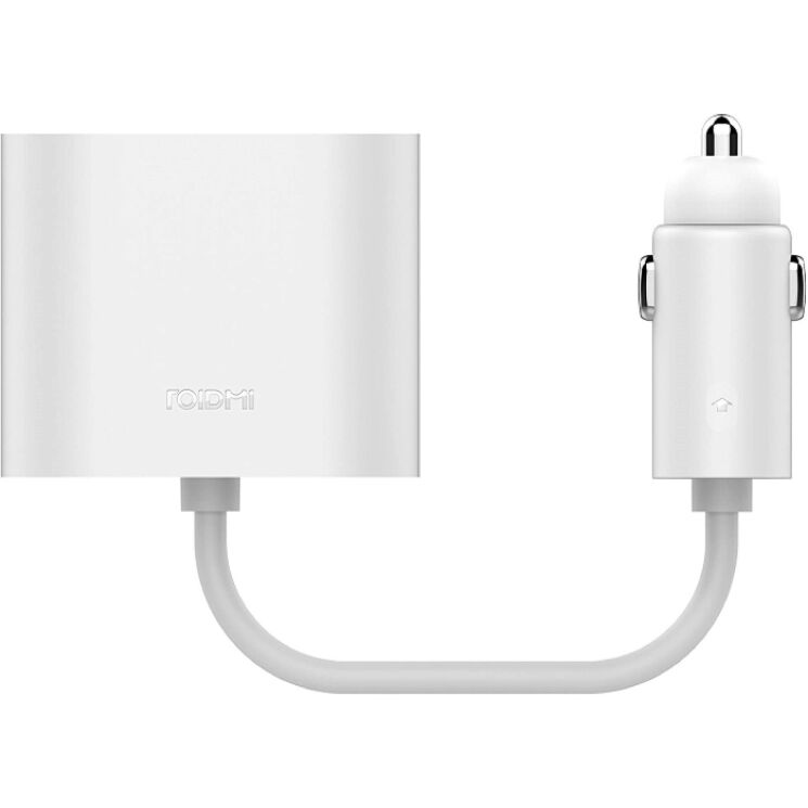Разветвитель прикуривателя Xiaomi Roidmi 1 to 2 charger adapter (8A) GDS4054RT - White: фото 4 из 4