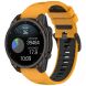 Ремешок Deexe Dual Color для часов с шириной крепления 22мм - Orange / Black (271418BO). Фото 4 из 4