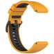 Ремешок Deexe Dual Color для часов с шириной крепления 22мм - Orange / Black (271418BO). Фото 3 из 4
