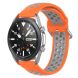 Ремешок Deexe Dual Color для Samsung Galaxy Watch 3 (45mm) - Orange / Grey (235311D). Фото 5 из 5