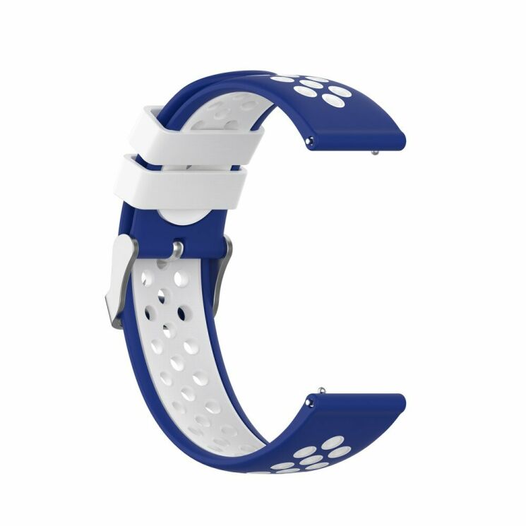 Ремешок Deexe Dual Color для Xiaomi Mi Watch (Chinese) - Blue/White: фото 3 из 7