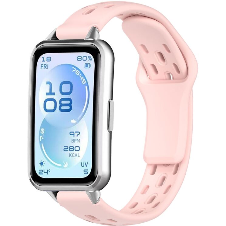 Ремешок Deexe Eclipse для Huawei Band 11 Pro / Band 11 - Pink (410607P) Ремешок Deexe Eclipse для Huawei Band 11 Pro / Band 11 - Pink: фото 2 из 9