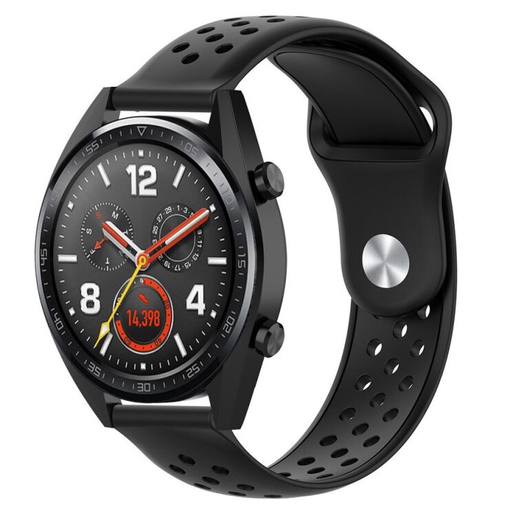 Ремешок Deexe Holes Strap для Samsung Galaxy Gear S3 - Black: фото 1 из 4