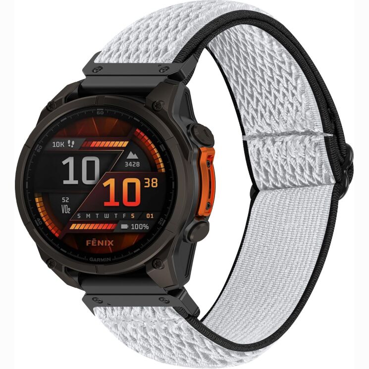 Ремешок Deexe Knitted Strap для Garmin Fenix 8 (47mm) / Fenix E (47mm) / Quatix 8 (47mm) - Black / White (367407BW) Ремешок Deexe Knitted Strap для Garmin Fenix 8 (47mm) / Fenix E (47mm) / Quatix 8 (47mm) - Black / White: фото 2 из 5