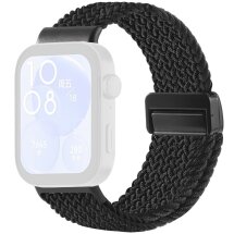 Ремешок Deexe Knitted Strap для Huawei Watch Fit 3 / Fit 4 / Fit 4 Pro - Black: фото 1 из 7