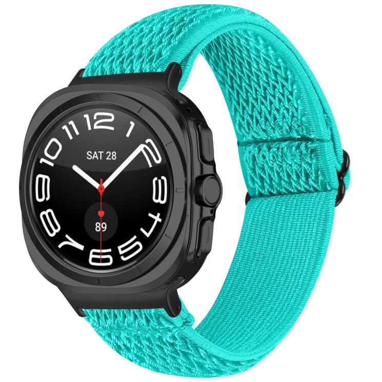Ремешок Deexe Knitted Strap для Samsung Galaxy Watch Ultra (2025) - Mint Green: фото 2 из 6