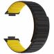 Ремешок Deexe Magnetic Band для Huawei Watch Fit 3 - Black / Yellow (357110BY). Фото 1 из 3
