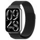 Ремешок Deexe Milanese Stainless Steel для Xiaomi Redmi Watch 4 / Mi Smart Band 8 Pro / Band 9 Pro - Black (337407B). Фото 4 из 12