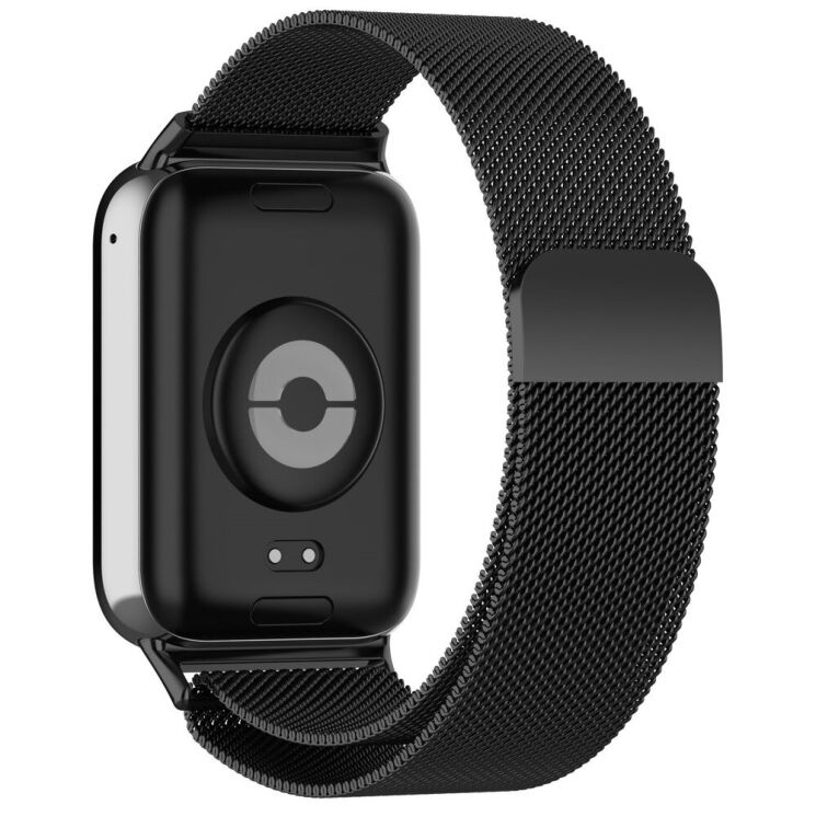 Ремешок Deexe Milanese Stainless Steel для Xiaomi Redmi Watch 4 / Mi Smart Band 8 Pro / Band 9 Pro - Black: фото 1 из 12
