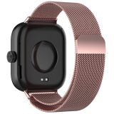 Ремінець Deexe Milanese Stainless Steel для Xiaomi Redmi Watch 4 / Mi Smart Band 8 Pro / Band 9 Pro - Rose Pink (346402RP)