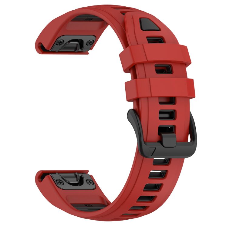 Ремінець Deexe Modern Strap для годинників Garmin з шириною кріплення QuickFit 20mm - Red: фото 3 з 7