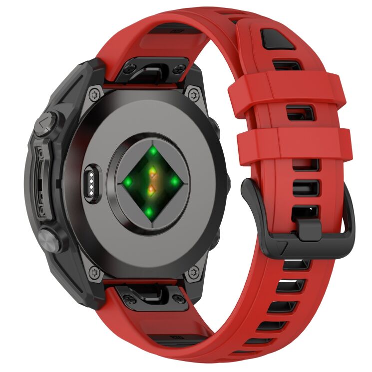 Ремінець Deexe Modern Strap для годинників Garmin з шириною кріплення QuickFit 20mm - Red: фото 1 з 7
