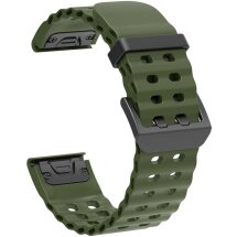 Ремешок Deexe Ocean Strap для часов Garmin c креплением QuickFit 22mm - Blackish Green: фото 1 из 6