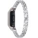 Ремешок Deexe Rhinestone для Xiaomi Mi Smart Band 8 / 9 - Silver (326040S). Фото 1 из 6