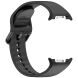 Ремешок Deexe Silicone Band для Samsung Galaxy Watch 8 (40/44mm) / 8 Classic - Black (384190B). Фото 4 из 7