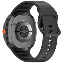Ремінець Deexe Silicone Band для Samsung Galaxy Watch 8 (40/44mm) / 8 Classic - Black: фото 1 з 7