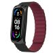 Ремешок Deexe Soft Chain для Xiaomi Mi Band 5 / Mi Band 6 / Mi Band 7 - Black / Wine Red (229526BR). Фото 2 из 4
