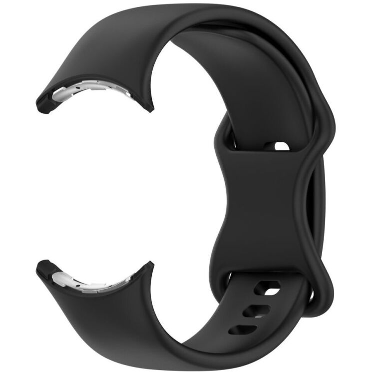 Ремешок Deexe Soft Touch для Google Pixel Watch 3 (45mm) - Black: фото 3 из 5