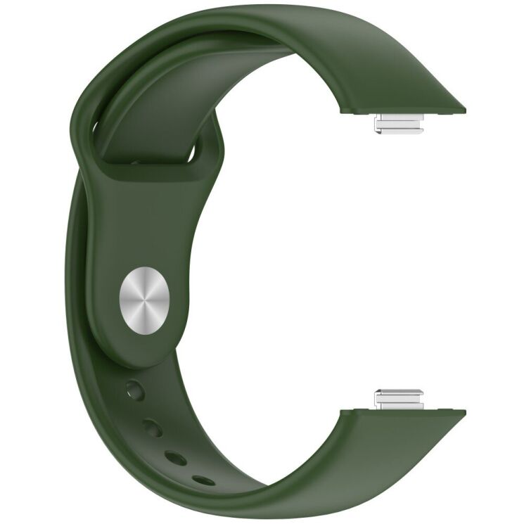 Ремінець Deexe Soft Touch для Huawei Watch Fit 3 - Army Green: фото 3 з 7