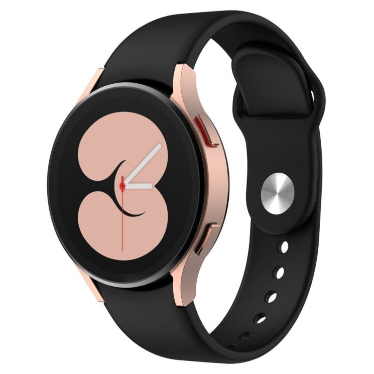 Ремешок Deexe Soft Touch для Samsung Galaxy Watch 5 (40/44mm) / 5 Pro (45mm) - Black: фото 1 из 3