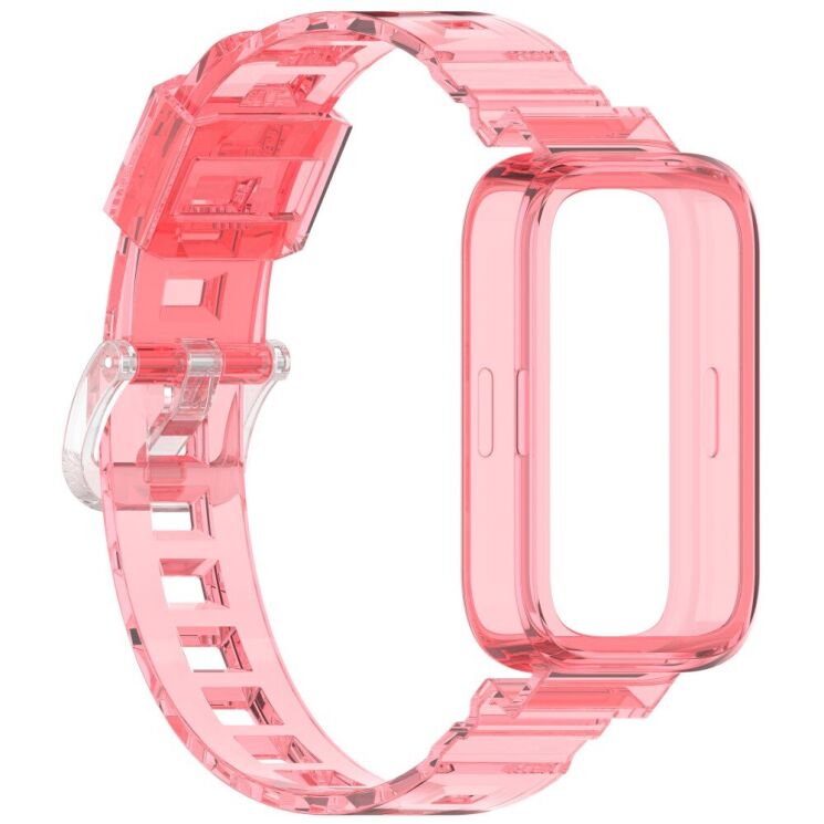 Ремешок Deexe Solid Color для Xiaomi Mi Smart Band 9 Active / Redmi Band 3 - Red: фото 4 из 11
