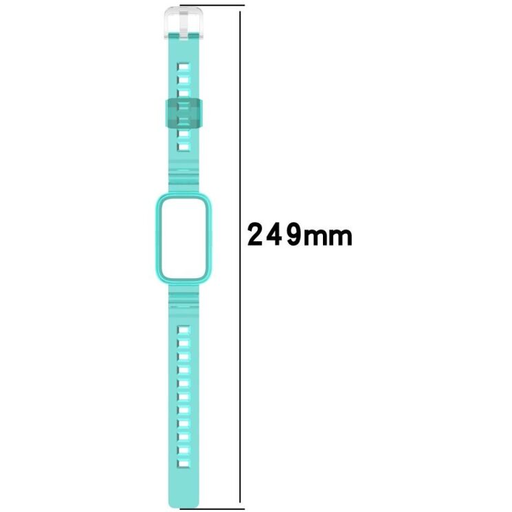 Ремешок Deexe Solid Color для Xiaomi Mi Smart Band 9 Active / Redmi Band 3 - Red: фото 10 из 11