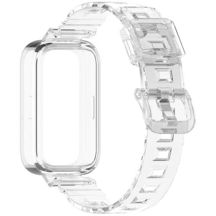 Ремешок Deexe Solid Color для Xiaomi Mi Smart Band 9 Active / Redmi Band 3 - Red: фото 7 из 11
