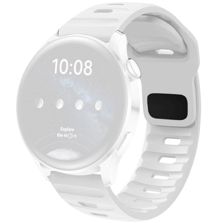 Ремінець Deexe Sport Band для годинників з шириною кріплення 20 мм - White: фото 1 з 3