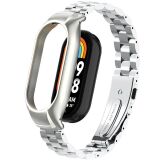 Ремінець Deexe Stainless Style для Xiaomi Mi Smart Band 8 - Silver (326012S)