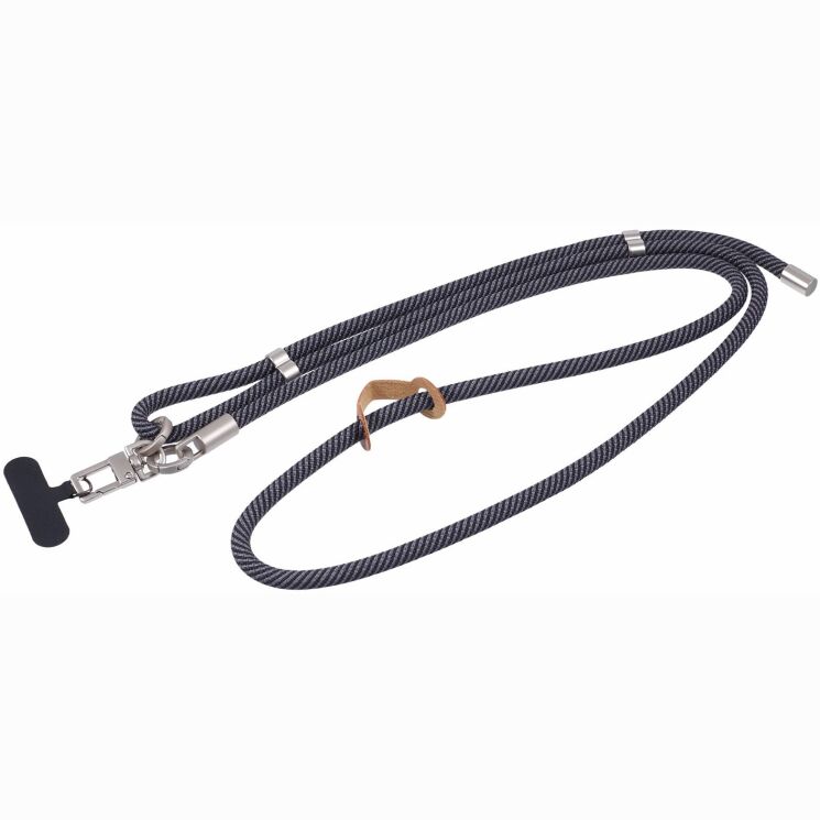 Ремінець для смартфона Deexe Crossbody Strap - Black / Gray (983028BH) Ремінець для смартфона Deexe Crossbody Strap - Black / Gray: фото 1 з 5