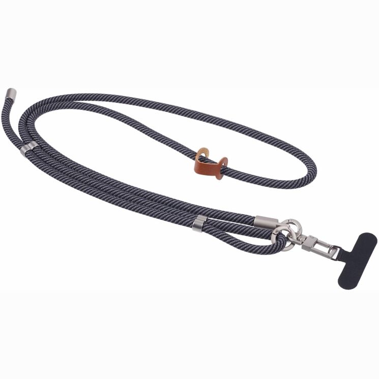 Ремінець для смартфона Deexe Crossbody Strap - Black / Gray (983028BH) Ремінець для смартфона Deexe Crossbody Strap - Black / Gray: фото 2 з 5