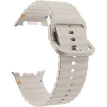 Ремінець KALEBOL Silicone Strap для Samsung Galaxy Watch 8 (40/44mm) / 8 Classic - Starlight: фото 1 з 7