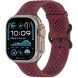 Ремінець Reframe Holes Fit для Apple Watch 49 / 46 / 45 / 44 / SE 44 / 42 (Series 1-3) / Ultra / Ultra 2 - Wine Red (371829WR). Фото 4 з 7