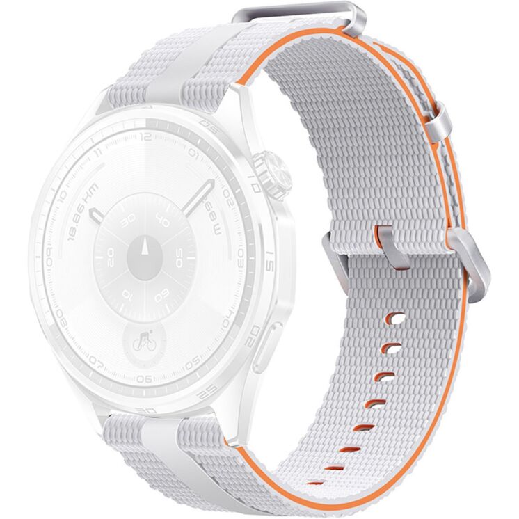 Ремінець Reframe Sport Linear для годинників з шириною кріплення 22мм - White / Orange: фото 1 з 9