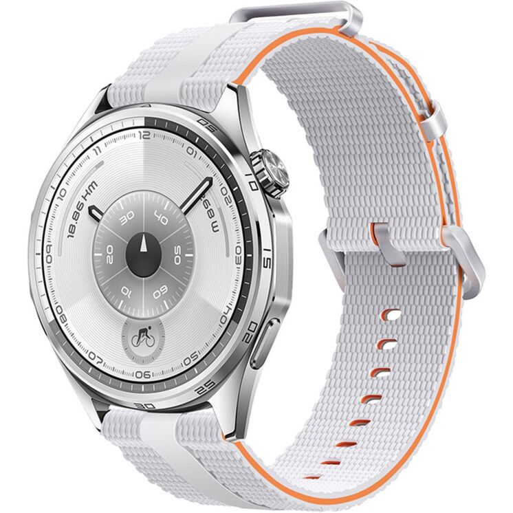 Ремінець Reframe Sport Linear для годинників з шириною кріплення 22мм - White / Orange: фото 2 з 9