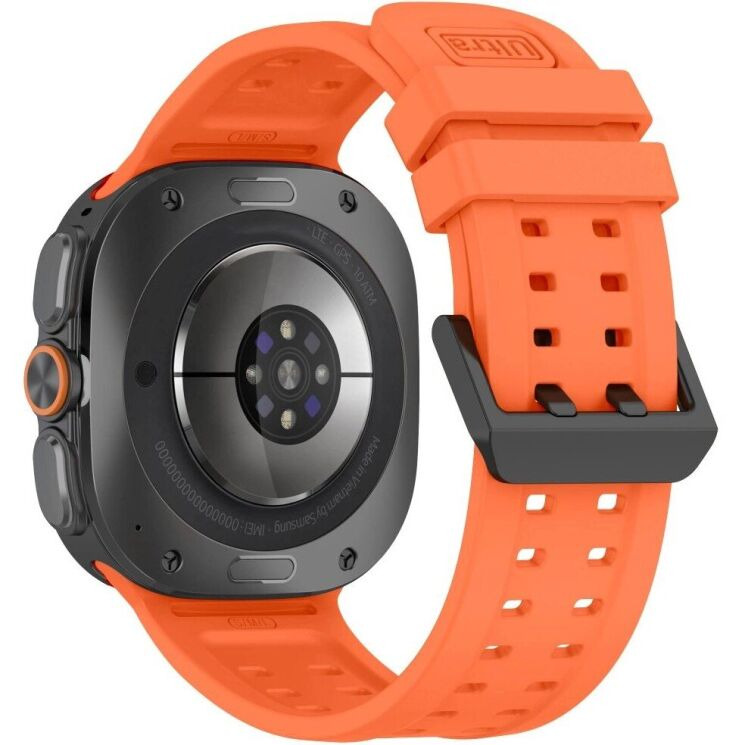 Ремінець Tech-Protect Silicone Air для Samsung Galaxy Watch Ultra 2 / Ultra / Ultra (2025) - Orange: фото 2 з 5