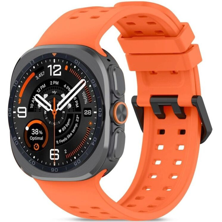 Ремінець Tech-Protect Silicone Air для Samsung Galaxy Watch Ultra 2 / Ultra / Ultra (2025) - Orange: фото 1 з 5