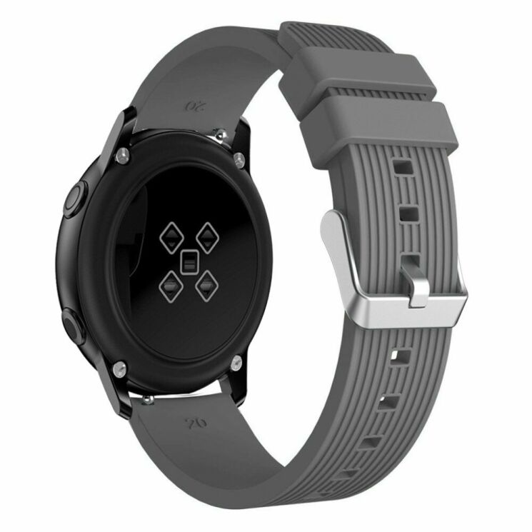 Ремінець UniCase Original Style для Samsung Watch Active / Active 2 40mm / Active 2 44mm - Grey: фото 2 з 5