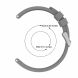 Ремінець UniCase Original Style для Samsung Watch Active / Active 2 40mm / Active 2 44mm - Grey (223105H). Фото 4 з 5