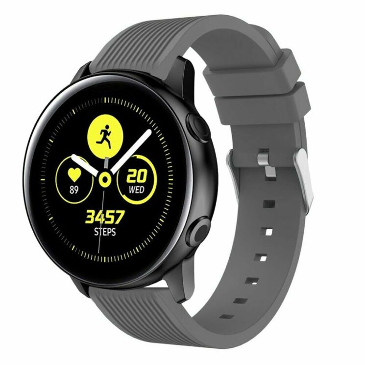 Ремінець UniCase Original Style для Samsung Watch Active / Active 2 40mm / Active 2 44mm - Grey: фото 1 з 5