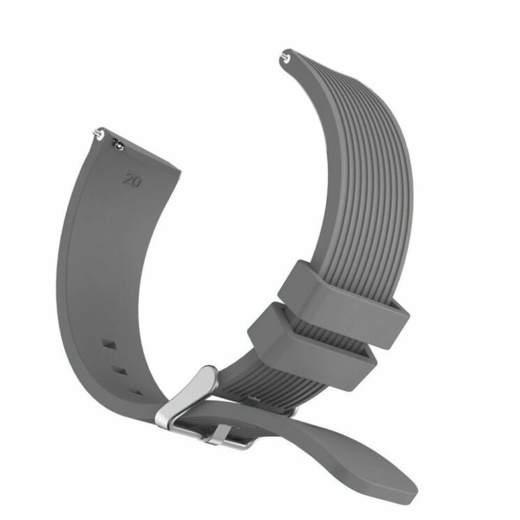 Ремінець UniCase Original Style для Samsung Watch Active / Active 2 40mm / Active 2 44mm - Grey: фото 5 з 5
