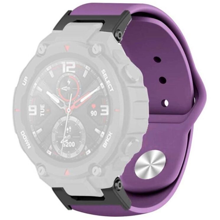 Ремешок UniCase Silicone Strap для Huami Amazfit T-ReX / T-ReX Pro - Dark Purple: фото 1 из 3