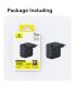 Сетевое зарядное устройство Baseus EnerFill FE22 70W (2Type-C + USB) E0123500 - Black (995696B). Фото 18 из 18