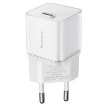 Сетевое зарядное устройство Baseus GaN5S 1C 20W (P10162503) - White: фото 1 из 12