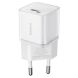 Сетевое зарядное устройство Baseus GaN5S 1C 20W (P10162503) - White (346147W). Фото 1 из 12
