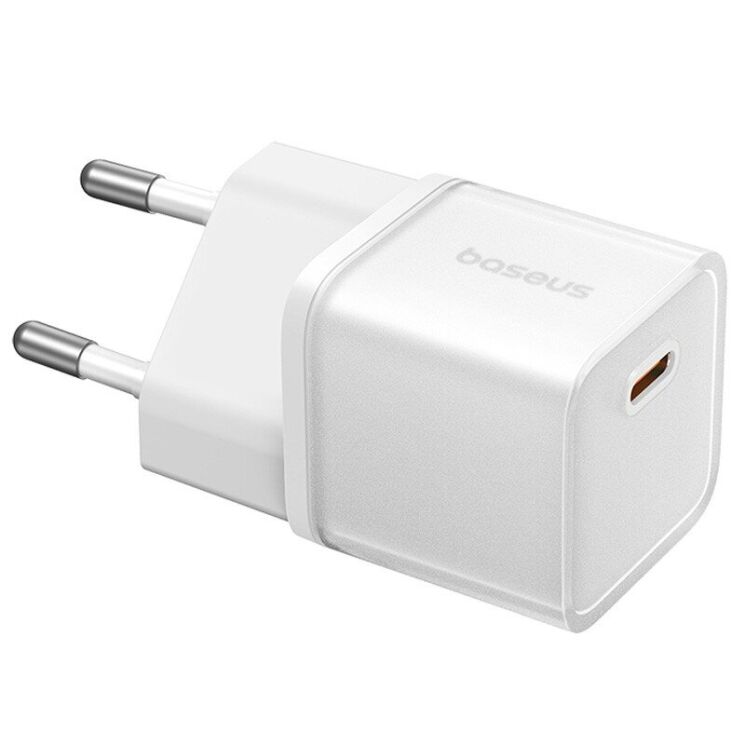 Сетевое зарядное устройство Baseus GaN5S 1C 20W (P10162503) - White: фото 2 из 12