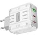 Сетевое зарядное устройство Hoco C139A PD65W (2C1A) - White (960132W). Фото 4 из 7