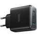 Сетевое зарядное устройство Hoco C160A GaN 65W + QC3.0 (2Type-C + USB) - Black (995657B). Фото 2 из 3